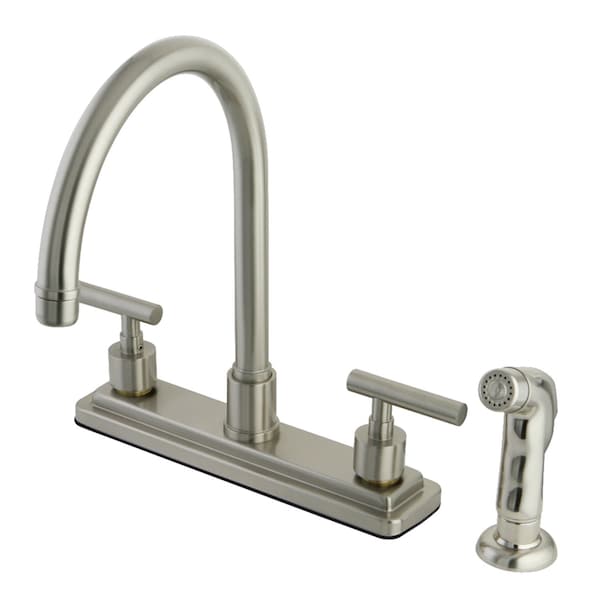 KS8798CML Manhattan Centerset Kitchen Faucet, Brushed Nickel